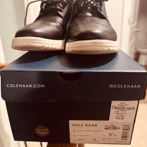 Cole Haan Black and White Men's Oxfords